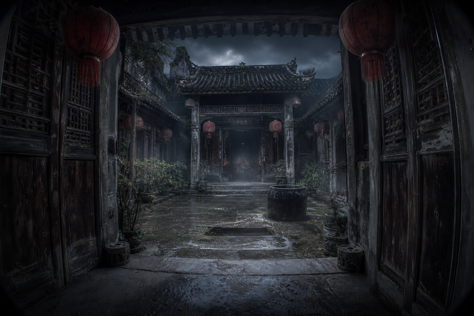 The Red Lantern Courtyard